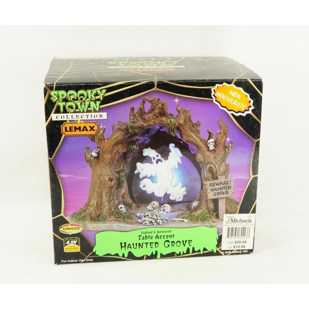 Lemax Spooky Town 2006 Collection HAUNTED GROVE Table Accent Lights Animated NEW